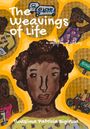 "The Weavings of Life: a collection of stories", Twasiima Patricia Bigirwa. Illustration: Frau, Bus, Leute, leuchtende Farben.