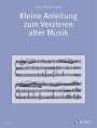 Hans-Martin Linde: Kleine Anleitung zum Verzieren alter Musik, Noten