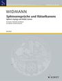 Jörg Widmann: Sphinxensprüche und Rätselkanons (2005), Noten