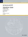 Erwin Schulhoff: Sämtliche Lieder I, Noten
