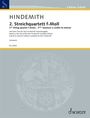 Paul Hindemith: 2. Streichquartett f-Moll op. 10 (1918), Noten