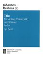 Johannes Brahms: Brahms, Johannes    :Klaviertrio A-dur op. pos, Noten