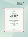 Jean Sibelius: Finnische Volkslieder JS 81, Noten