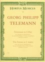 Georg Philipp Telemann (1681-1767): Triosonate für zwei Altblockflöten (Violinen, Querflöten) und Basso continuo C-Dur, Noten