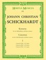 Johann Christian Schickhardt: Sechs Konzerte für 4 Altblockf, Noten