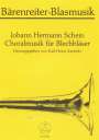 Johann Hermann Schein: Choralmusik für Blechbläser (Posaunenchor), Noten