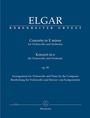 Edward Elgar: Violoncellokonzert e-Moll op.85, Klavierauszug, Noten