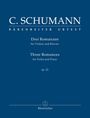 Clara Schumann: Drei Romanzen für Violine und Klavier op. 22, Buch