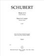 Titel: Messe in G. Zweite Fassung. Mass in G major. Second version. D 167. Darunter Verlagsorte und Katalognummer.