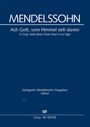Felix Mendelssohn Bartholdy: Ach Gott, vom Himmel sieh darein, Choralkantate, Orgelauszug, Noten