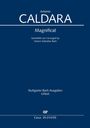 Antonio Caldara, Magnificat, bearbeitet von Johann Sebastian Bach, Stuttgarter Bach-Ausgaben, Urtext. Blaues Cover.