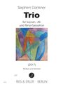 Stephen Dankner: Trio für Sopran-, Alt- und Tenor-Saxophon (2017), Noten