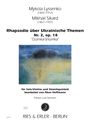 Mykola Lyssenko, Mikhail Sikard. Rhapsodie über Ukrainische Themen Nr. 2, op. 18. Aquarell mit blauen und gelben Tönen.