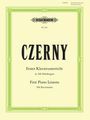 Carl Czerny: First Piano Lessons, Noten