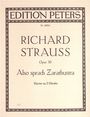 Richard Strauss: Also sprach Zarathustra op. 30, Noten