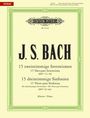 Johann Sebastian Bach: 15 zweistimmige Inventionen BWV772-786 und 15 dreistimmige Sinfonien BWV787-801, Buch