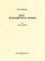 Ivor Gurney: Five Elizabethan Songs, Noten