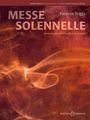 MESS SOLEMNELLE, Kerensa Briggs, SATB divisi & Orgel. Hintergrund auswirbelnde Rauchmuster in warmen Tönen.