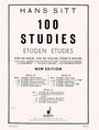 Hans Sitt: 100 Etüden op. 32, Noten