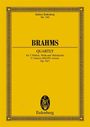 Johannes Brahms: Streichquartett c-Moll op. 51/1, Noten