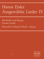 Hanns Eisler: Ausgewählte Lieder 4, Noten