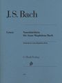 Johann Sebastian Bach: Notenbüchlein für Anna Magdalena Bach 1725, ZUB