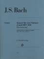 : Konzert für 2 Violinen und Orchester d-moll BWV 1043, Noten