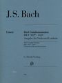 : Drei Gambensonaten BWV 1027-1029, Ausgabe für Viola und Cembalo, Noten