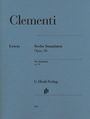 Muzio Clementi: Sechs Sonatinen op. 36, Noten