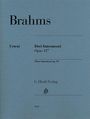 Johannes Brahms: Drei Intermezzi op. 117, Noten