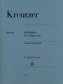 Rodolphe Kreutzer: 42 Etüden für Violine solo, Noten