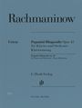 Sergej Rachmaninoff: Rapsodie sur un thème de Paganini op. 43, Noten