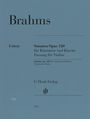Johannes Brahms: Sonaten op. 120 für Klarinette und Klavier, Noten