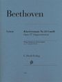 Beethoven: Klaviersonate Nr. 23 f-moll, Opus 57 (Appassionata), Urtext, G. Henle Verlag, mit einem Logo darunter.