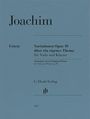 Joseph Joachim (1831-1907): Joseph Joachim - Variationen über ein eigenes Thema op. 10 für Viola und Klavier., Buch