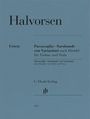 Text: Halvorsen, Passacaglia · Sarabande con Variazioni nach Händel für Violine und Viola. Herausgeber: G. Henle Verlag.