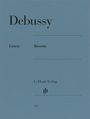 Debussy, Urtext, Rêverie, G. Henle Verlag, Logo darunter. Dezentes blaues Design mit klarer Typografie.