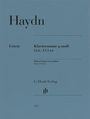 „Haydn, Klaviersonate g-moll, Hob. XVI:44, G. Henle Verlag.“ Blaues Cover, minimalistisches Design.