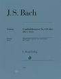 J.S. Bach; Cembalokonzert Nr. 3 D-dur BWV 1054; G. Henle Verlag. Blaues Cover mit minimalistischen Texten.