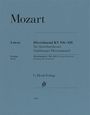 Mozart, Divertimenti KV 136–138 für Streichorchester. Urtext, Partitur. G. Henle Verlag, 3420. Grauer Hintergrund.
