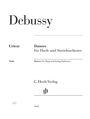 "Debussy, Urtext, Danse für Harfe und Streichorchester. Viola. G. Henle Verlag. Logo mit stilisiertem 'h'. 3445."