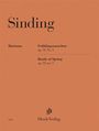 "Sinding", "Horizons", "Frühlingsrauschen op. 32 Nr. 3", "Rustle of Spring op. 32 no. 3". Henle Verlag Logo. Beige Hintergrund.