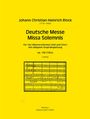 Johann Christian Heinrich Rinck: Deutsche Messe (Missa solemnis) für vier Männerstimmen (Soli und Chor) und Orgel op. 128, Noten