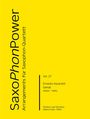 "SaxoPhonPower Arrangements für Saxophon-Quartett. Vol. 27, Ernesto Nazareth, Genial, Walzer/Waltz. Gelber Hintergrund."