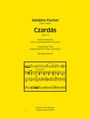 Adolphe Fischer, Csárdás, opus 10, Ungarischer Tanz für Flöte und Klavier. Gelbes Cover, Notenblatt darunter.