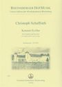 Christoph Schaffrath: Konzert Es-Dur für Cembalo und Streicher, Noten