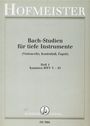 : Bach-Studien für tiefe Instrumente (Violoncello, Kontrabass, Fagott), Noten
