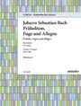 Johann Sebastian Bach (1685-1750): Präludium, Fuge und Allegro (orig. Es-Dur) D-Dur BWV 998, Noten