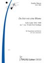 Emilie Mayer: Du bist wie eine Blume für Singstimme und Klavier (1842-1848), Noten