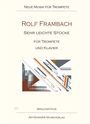 Rolf Frambach: Sehr leichte Stücke für Trompete und Klavier, Noten